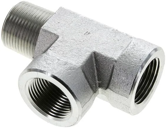 LE 10 NPT, Kusy T se závitem NPT (vnější/vnitřní/vnitřní), do 350 bar