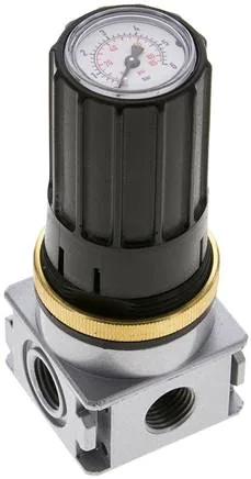 MANOREG RB 014-3, Regulátor s manometrem s průběžným napájením tlakem – Multifix, až 2250 l/min**