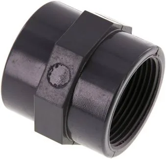 MU 114 PVC, Mufny – PVC-U (jen pro plastové závity), PN 16