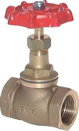 MUA 40, Hrdlový uzavírací ventil, červený bronz/mosaz, G 4", PN 16
