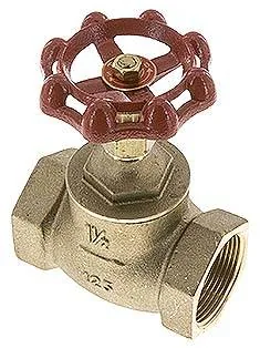 MUA 112 E, Hrdlový uzavírací ventil, Eco-Line, mosaz, G 1-1/2", PN 10