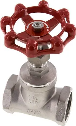 MUA 114 ES E, Objímkový uzavírací ventil, nerezová ocel, G 1-1/4", PN 16, Eco-Line