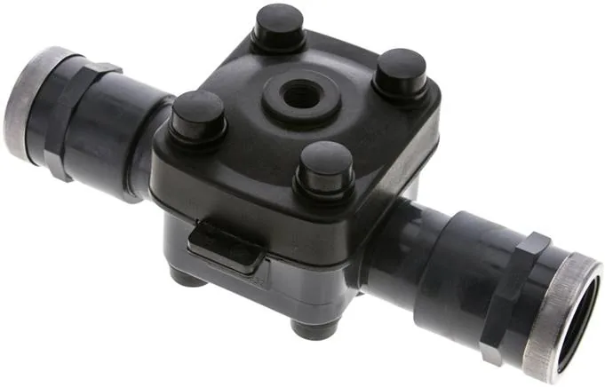 MV 10 PVCEPDM, Membránový ventil PVC (NO) PVC / EPDM, Rp 1" vnitřní závit