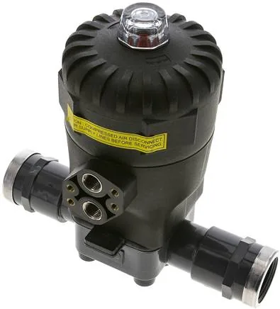 MVE 10 PVCEPDM, Membránový ventil PVC (NC) PVC / EPDM, Rp 1" vnitřní závit