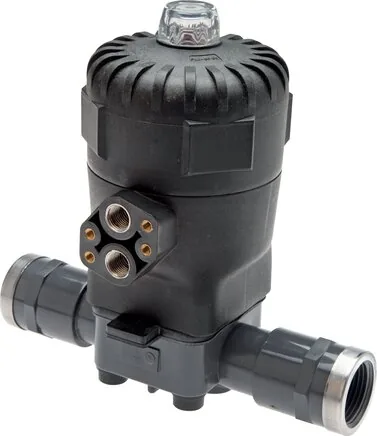 PVCMVEKS 50 EPDM, Membránový ventil PVC (NC) PVC / EPDM, 50 mm Hrdlo k vlepení