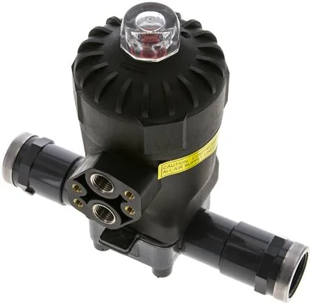 MVE 34 PVCEPDM, Membránový ventil PVC (NC) PVC / EPDM, Rp 3/4" vnitřní závit