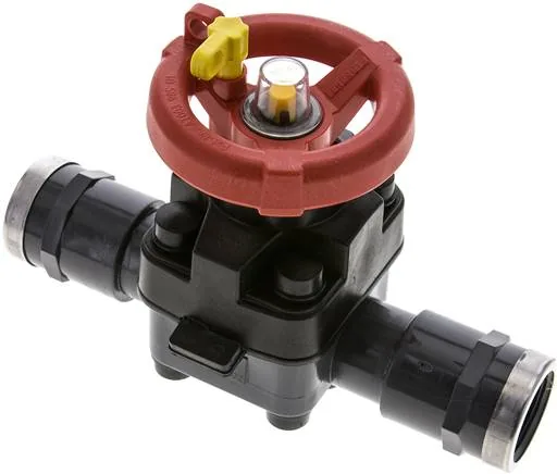 MVH 10 PVCEPDM, Membránový ventil PVC (ruční) PVC / EPDM, Rp 1" vnitřní závit