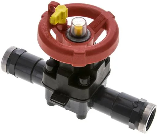 MVH 34 PVCEPDM, Membránový ventil PVC (ruční) PVC / EPDM, Rp 3/4" vnitřní závit