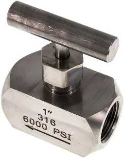 NADEL 10 ES, Jehlový uzavírací ventil, nerezová ocel, G 1", PN 400