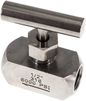 NADEL 12 ES, Jehlový uzavírací ventil, nerezová ocel, G 1/2", PN 400