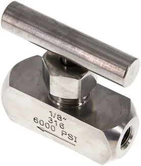 NADEL 18 ES, Jehlový uzavírací ventil, nerezová ocel, G 1/8", PN 400