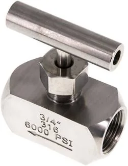 NADEL 34 ES, Jehlový uzavírací ventil, nerezová ocel, G 3/4", PN 400