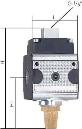 P CL 344, 3/2cestné pneumatické ventily- Multifix, až 14000l/min
