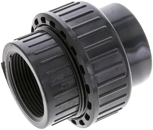 PVCGVIG 112 EPDM, Šroubení s vnitřním závitem - PVC-U (pouze pro plastové závity), PN 16