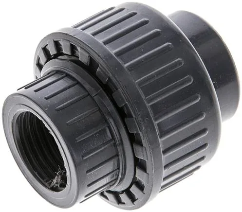 PVCGVIG 12 EPDM, Šroubení s vnitřním závitem - PVC-U (pouze pro plastové závity), PN 16