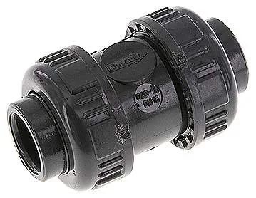 PVCRUCK 20 FKM, Zpětný ventil s mufnou ke vlepení, PVC-U / FKM, 20 mm