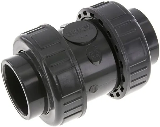 PVCRUCK 50 EPDM, Zpětný ventil s mufnou ke vlepení, PVC-U / EPDM, 50 mm