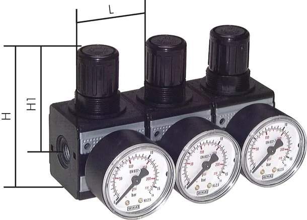 RB 12 K, Tlakové regulátory s průběžným napájením tlakem – Multifix, až 8500 l/min***