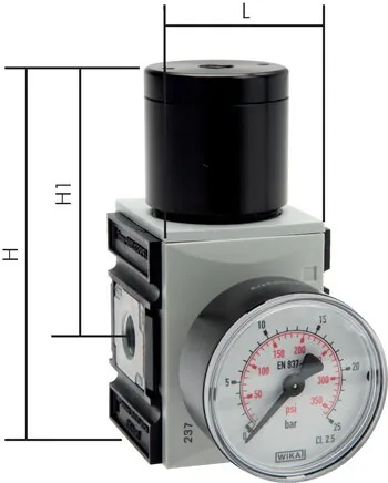 RF 10 F, Regulátor tlaku, dálkově ovládaný (posilovač objemu) - konstrukční řada Futura 1, 2 a 4, až 14600 l/min