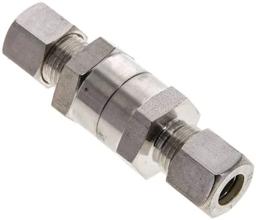 RHD 10 L NC, Hydraulický zpětný ventil, 10 L (M16x1,5), Upínací kroužek 1.4571 (NC)