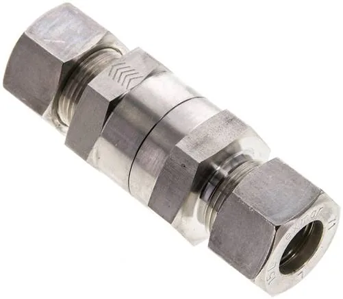 RHD 15 L NC, Hydraulický zpětný ventil, 15 L (M22x1,5), Upínací kroužek 1.4571 (NC)