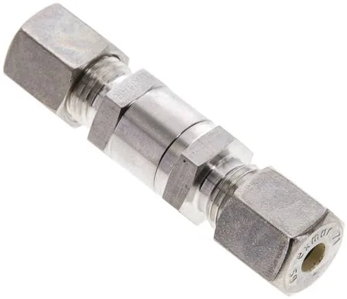 RHD 6 S NC, Hydraulický zpětný ventil, 6 S (M14x1,5), Upínací kroužek 1.4571 (NC)
