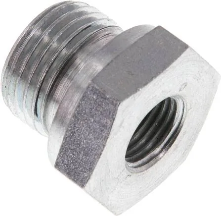 RI 1/2 X 1/4 ED, Hydraulický závitové redukce s válcovým vnitřním a vnějším závitem, do 630 bar