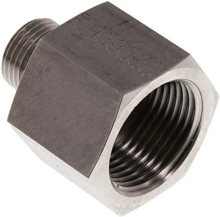 RI 1/2 X 1 ED ES, Hydraulický závitové redukce s válcovým vnitřním a vnějším závitem, do 630 bar