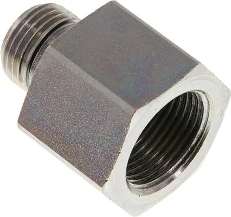 RI 1/2 X 3/4 ED, Hydraulický závitové redukce s válcovým vnitřním a vnějším závitem, do 630 bar
