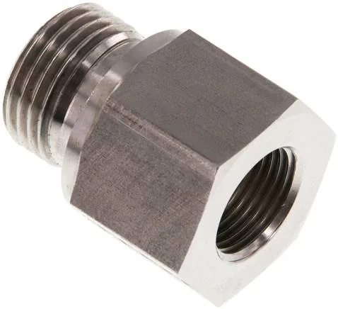 RI 1/2 X 3/8 ED ES, Hydraulický závitové redukce s válcovým vnitřním a vnějším závitem, do 630 bar