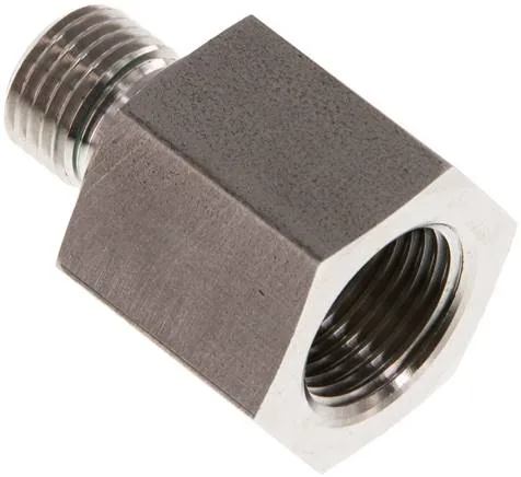 RI 1/4 X 3/8 ED ES, Hydraulický závitové redukce s válcovým vnitřním a vnějším závitem, do 630 bar