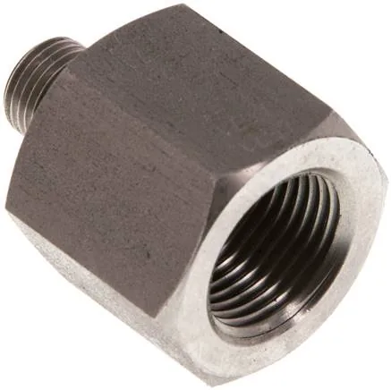 RI 1/8 X 3/8 ED ES, Hydraulický závitové redukce s válcovým vnitřním a vnějším závitem, do 630 bar