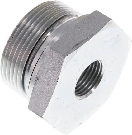 RI 11/2 X 1/2 ED, Hydraulický závitové redukce s válcovým vnitřním a vnějším závitem, do 630 bar