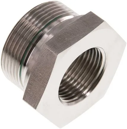 RI 11/2 X 1 ED ES, Hydraulický závitové redukce s válcovým vnitřním a vnějším závitem, do 630 bar