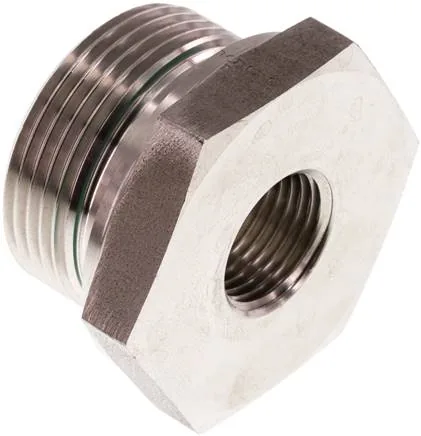 RI 11/4 X 1/2 ED ES, Hydraulický závitové redukce s válcovým vnitřním a vnějším závitem, do 630 bar