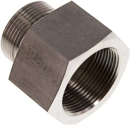 RI 11/4 X 11/2 ED ES, Hydraulický závitové redukce s válcovým vnitřním a vnějším závitem, do 630 bar