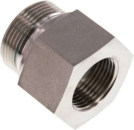RI 11/4 X 1 ED ES, Hydraulický závitové redukce s válcovým vnitřním a vnějším závitem, do 630 bar