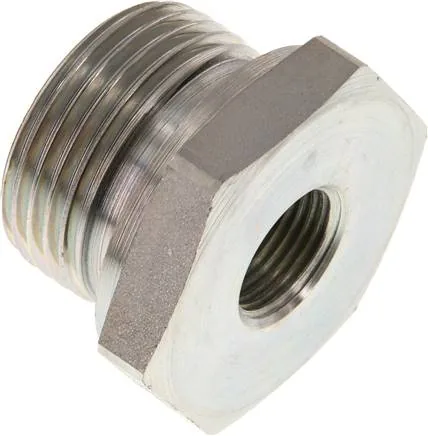 RI 1 X 3/8 ED, Hydraulický závitové redukce s válcovým vnitřním a vnějším závitem, do 630 bar