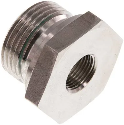 RI 1 X 3/8 ED ES, Hydraulický závitové redukce s válcovým vnitřním a vnějším závitem, do 630 bar