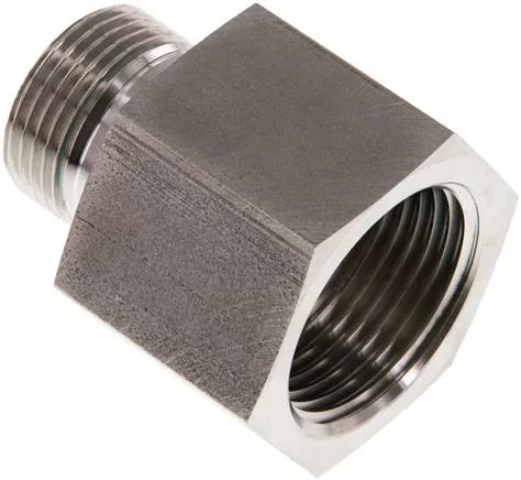 RI 3/4 X 1 ED ES, Hydraulický závitové redukce s válcovým vnitřním a vnějším závitem, do 630 bar