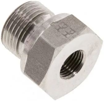 RI 3/8 X 1/8 ED ES, Hydraulický závitové redukce s válcovým vnitřním a vnějším závitem, do 630 bar