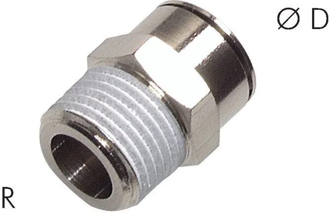 RIB 05 04 13 CV, Přímé šroubové spoje s kónickým závitem