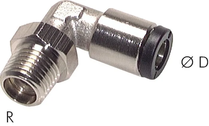 RIB 09 08 10, Úhlové přípojky s kónickým závitem (polohovatelné)