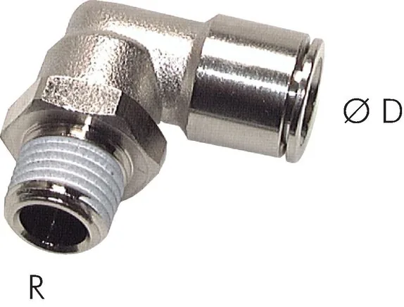 RIB 09 08 17 C, Úhlové přípojky s kónickým závitem (polohovatelné)
