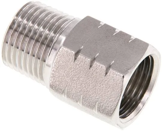 RN 12R12NPT ES, Redukční spojky se závitem R (vnější) / závit NPT, do 40 bar