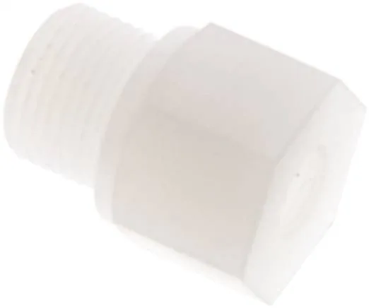 RN 3818 PVDF, Redukční vsuvka s válcovým vnějším a vnitřním závitem - Polypropylen a PVDF, PN 10