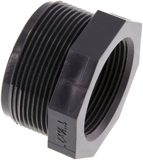 RNK 20112 PVC, Redukční spojky, krátké, s válcovým vnějším a vnitřním závitem,, PVC-U (pouze pro plastové závity), PN 16