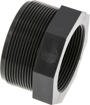 RNK 21220 PVC, Redukční spojky, krátké, s válcovým vnějším a vnitřním závitem,, PVC-U (pouze pro plastové závity), PN 16