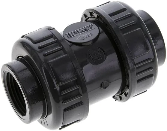 RUCK 10 PVCEPDM, Zpětný ventil, PVC-U / EPDM, Rp 1"
