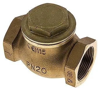 RUCK 112 S, Zpětný ventil (těžký), G 1-1/2", PN 20, červený bronz